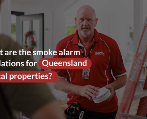 What are the smoke alarm regulations for Queensland rental properties?