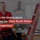 What are the smoke alarm regulations for New South Wales rental properties?